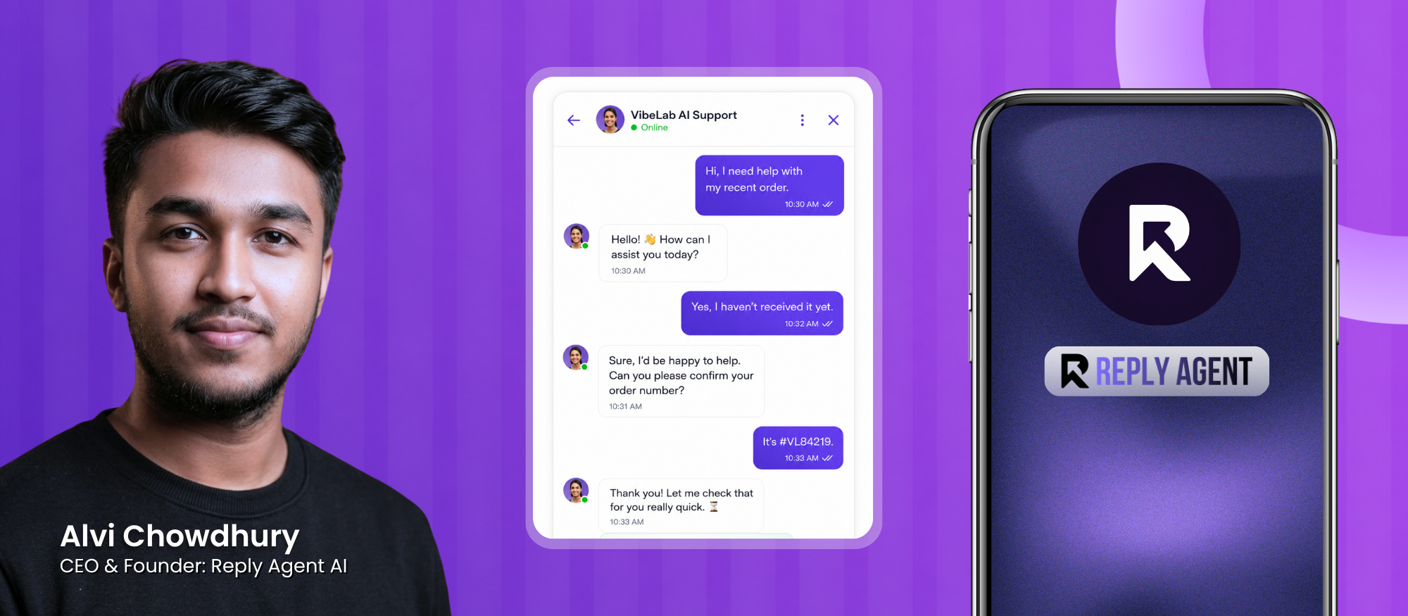 Alvi Chowdhury — CEO & Founder, Reply Agent AI
